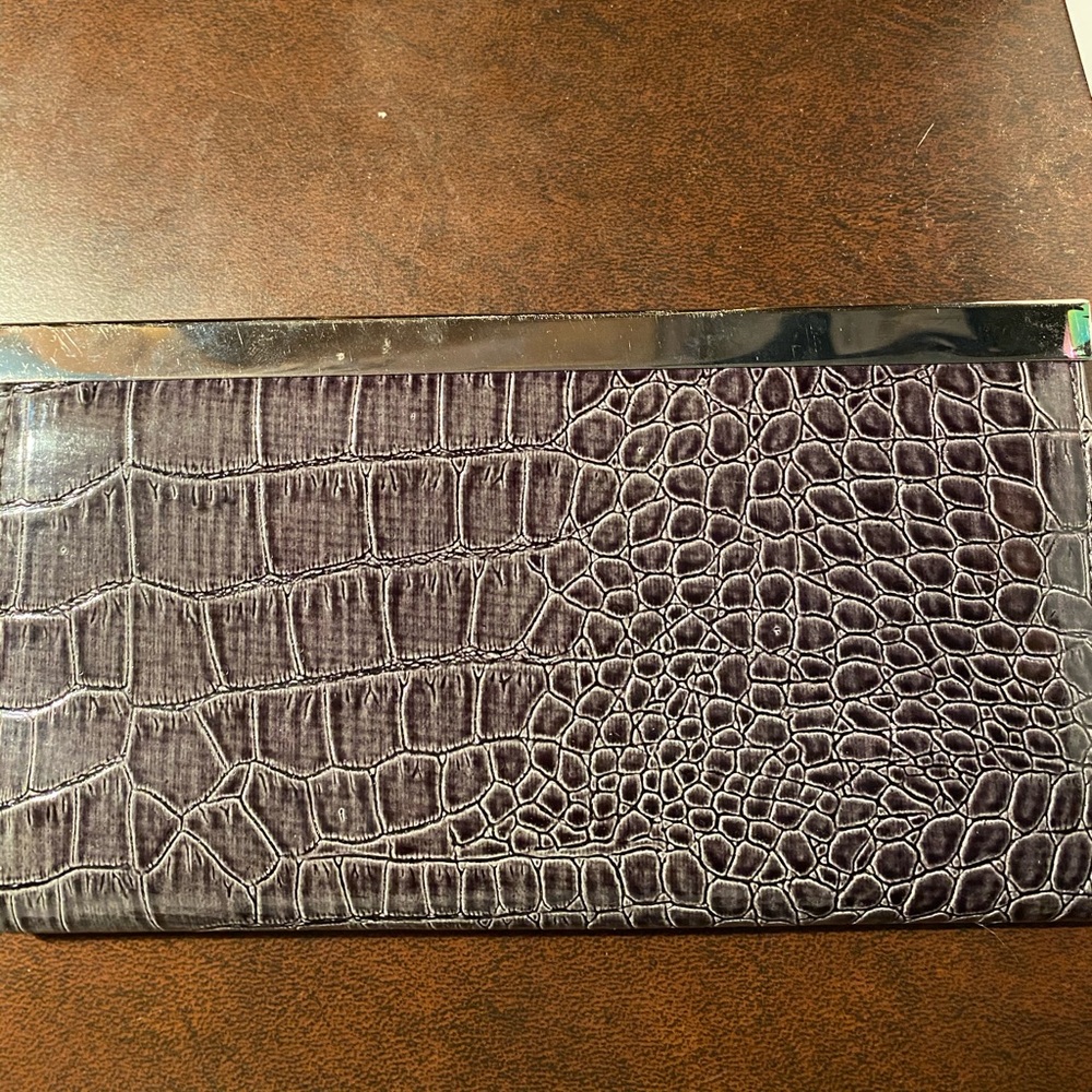 Alligator skin print clutch/wallet